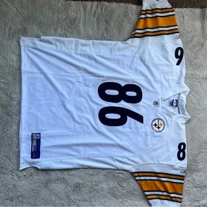 Reebok White NFL Jersey with Blue Tag